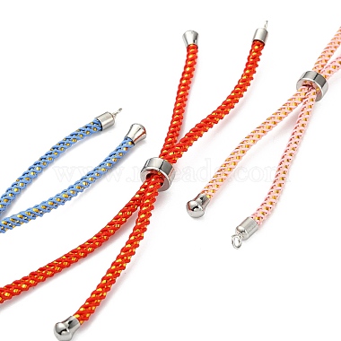 Adjustable Nylon Cord Slider Bracelet Making(MAK-F026-A-P)-4