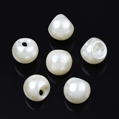 Creamy White Teardrop Acrylic Charms