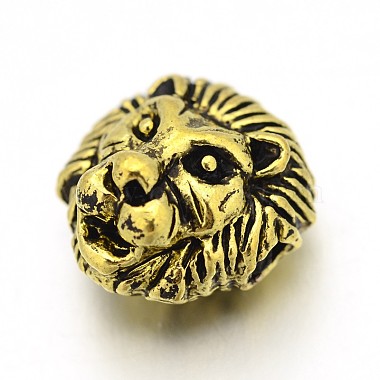 13mm Lion Alloy Beads
