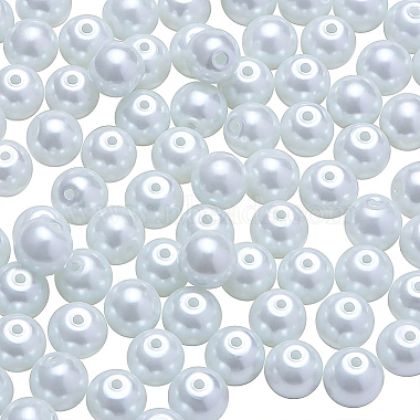 perles rondes en perles de verre teintées écologiques(HY-BC0001-8mm-RB001)-2