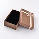 Boîtes de bijoux en carton rectangle rempli de coton kraft avec bowknot(CBOX-D028-04)-6