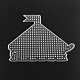 Plaques en plastique maison abc utilisés pour les perles à repasser 5x5mm diy(X-DIY-Q009-45)-1