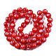 Chapelets de perles vernissées manuelles(LAMP-N021-45D)-2