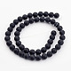 Chapelets de perles en agate noire naturelle(X-G-H056-4mm)-2