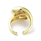 Brass with Cubic Zirconia Open Cuff Rings(RJEW-K255-02G)-3
