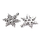 Christmas Snowflake Tibetan Style Alloy Pendants(TIBEP-YW0001-58)-2