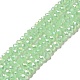 Perlas de vidrio de jade imitación de rondelle electrochapa hebras(EGLA-F050B-02AB)-1