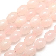 Oval Natural Rose Quartz Beads Strands, 18x13mm, Hole: 1mm, about 22pcs/strand, 15.7 inch(G-P063-09)