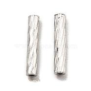 304 Stainless Steel Tube Beads, Column, Stainless Steel Color, 10x2mm, Hole: 0.8mm(STAS-G310-37A-P)