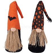 2Pcs 2 Colors Halloween Themed Party Decorations, Gnome, Mixed Color, 332x67.5~71mm, 1pc/color(AJEW-GF0007-07)