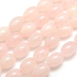 Oval Natural Rose Quartz Beads Strands, 18x13mm, Hole: 1mm, about 22pcs/strand, 15.7 inch(G-P063-09)