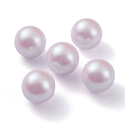 POM Plastic Beads, Imitation Pearl, Center Drilled, Round, Lavender, 13.6mm, Hole: 1.2mm(KY-C012-01E-04)