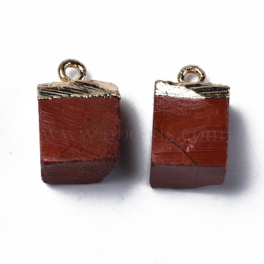 Colgantes de jaspe rojo naturales(G-Q998-035D)-2