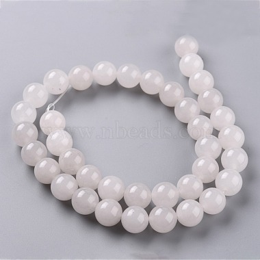 Perles de jade blanc naturel(G-G766-C-28)-2