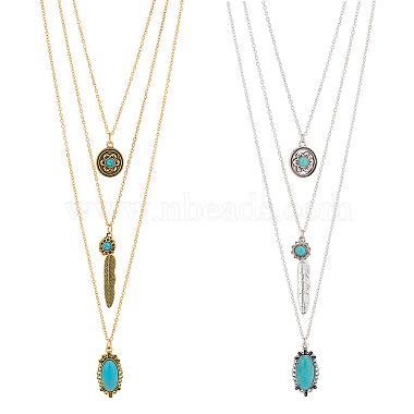 Synthetic Turquoise Necklaces