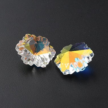 facettierten Glas-Anh&auml;nger(GLAA-WH0035-22A)-2