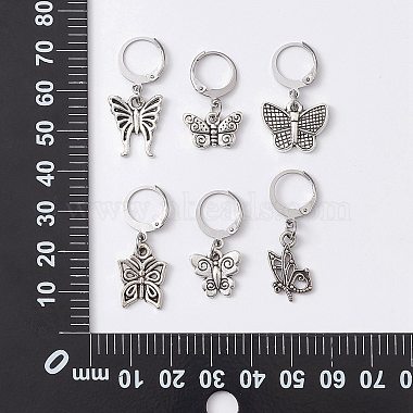 Butterfly Alloy Multifunction Pendant Decorations(HJEW-CJ00005)-2