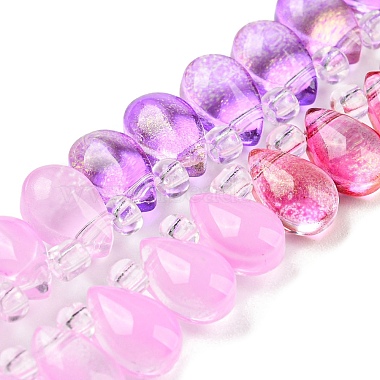 perles en verre transparentes brins(GLAA-B014-01A)-2