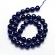 Chapelets de perles rondes naturelles en lapis-lazuli teinté(G-O047-06-6mm)-3