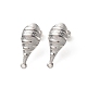 304 Stainless Steel Stud Earring Findings(STAS-K254-02P)-1
