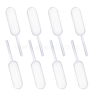 4ml Disposable Plastic Dropper, White, 65.5x13mm, Capacity: 4ml(0.13 fl. oz).(X-TOOL-WH0083-02)
