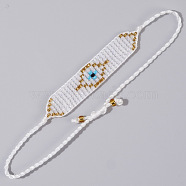Bohemian Style Beaded Devil Eye Bracelet for Women, Imported from Source.(VM6183-2)