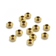 Yellow Gold Filled Spacer Beads, 1/20 14K Gold Filled, Cadmium Free & Nickel Free & Lead Free, Rondelle, 3x2mm, Hole: 1.2mm(X-KK-L183-025G)
