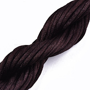 Polyester Thread, Coconut Brown, 2mm, about 10m/bundle(OCOR-S124-19)