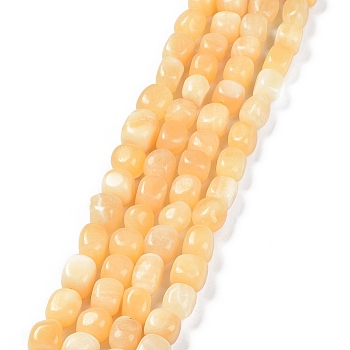 Natural Topaz Jade Beads Strands, Nuggets Tumbled Stone, 6.5~15x7~14x7~14mm, Hole: 1~1.4mm, about 32~33pcs/strand, 15.16~ 15.75 inch(38.5~40cm)