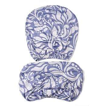 (Defective Closeout Sale: Wrong Color)Polyester Stretchy Chair Cover, Slate Blue, 400x0.5mm, 2pcs/set