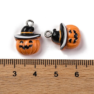 Halloween Theme Opaque Resin Pendants(RESI-D075-02A)-3