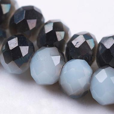 Chapelets de perles en rondelles facettées en verre électrolytique(EGLA-D020-3x2mm-M3)-3
