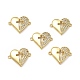 Brass Micro Pave Clear Cubic Zirconia Connector Charms(KK-E068-VB352)-1