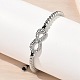304 Edelstahl unendlich Link Armb&auml;nder(BJEW-F534-01P)-2