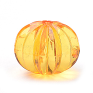 Transparent Acrylic Beads, Lantern, Orange, 13x11mm, Hole: 1.5mm, about 455pcs/500g(TACR-S144-07D)