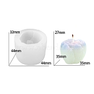 DIY Silicone Candle Molds, Resin Casting Molds, For UV Resin, Epoxy Resin Jewelry Making, White, 4.4x3.2cm(PW-WG68043-01)