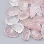 Natural Madagascar Rose Quartz Beads, Tumbled Stone, Healing Stones for 7 Chakras Balancing, Crystal Therapy, Meditation, Reiki, Nuggets, No Hole/Undrilled, 20~35x15~20x7~15mm(G-S245-107)
