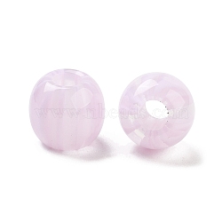 Resin European Beads, Large Hole Round Beads, Plum, 13x12mm, Hole: 4.8mm(RESI-Z030-05A)