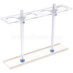 Adjustable Funnel Storage Stand, Acrylic Professional Funnel Holder, Lab Supplies, Clear, 404x84x290mm(ODIS-WH0070-07)