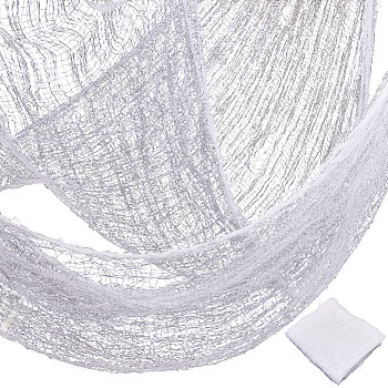 1Pc Halloween Decorative Gauze, for DIY Craft Party Decorations Supplies, White, 5000x1000x0.5mm