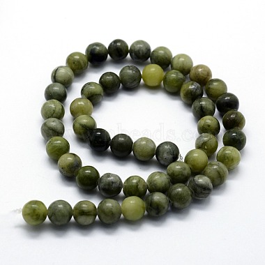 Natural Xinyi Jade/Chinese Southern Jade Beads Strands(G-I199-07-12mm)-2