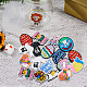 SUPERFINDINGS 56Pcs 14 Style Easter Theme PVC Plastic Cabochons(KY-FH0001-21)-5