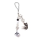 2Pcs Acrylic Gemtone Plastic Phone Hand Strap Chains(HJEW-JM03025-01)-1