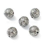 304 Stainless Steel Beads, Round, Stainless Steel Color, 9.5x9mm, Hole: 1.5mm(STAS-G244-42P)