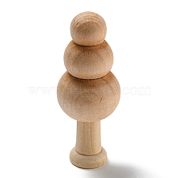 Schima Superba Wooden Mushroom Children Toys, Unfinished Wooden Tree Figures for Arts Painted Easter Decoration, BurlyWood, 6x2.4cm(WOOD-Q050-01E)