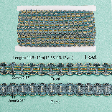 ruban de coupe-dentelle pour rideau en polyester(DIY-WH0400-02D)-2