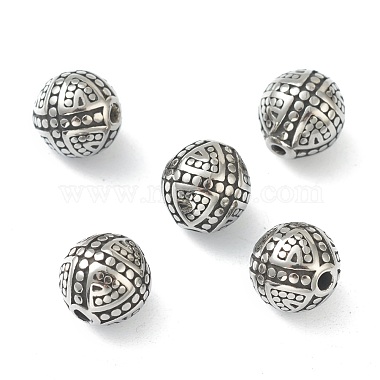 Stainless Steel Color Round 304 Stainless Steel Beads