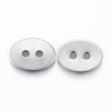 2-Hole 201 Stainless Steel Sewing Buttons(STAS-K154-55P)-2