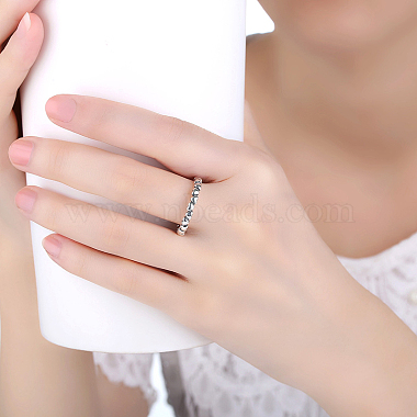 con 925 sello anillos de dedo con banda de corazón de plata de ley tailandesa(RJEW-FF0003-01-17mm)-4