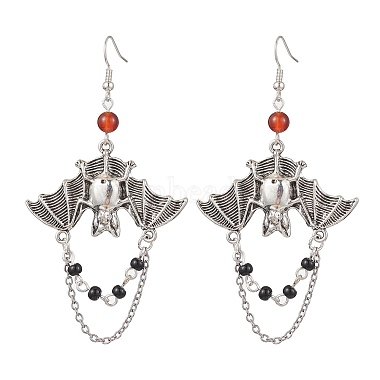 Bat Alloy Earrings